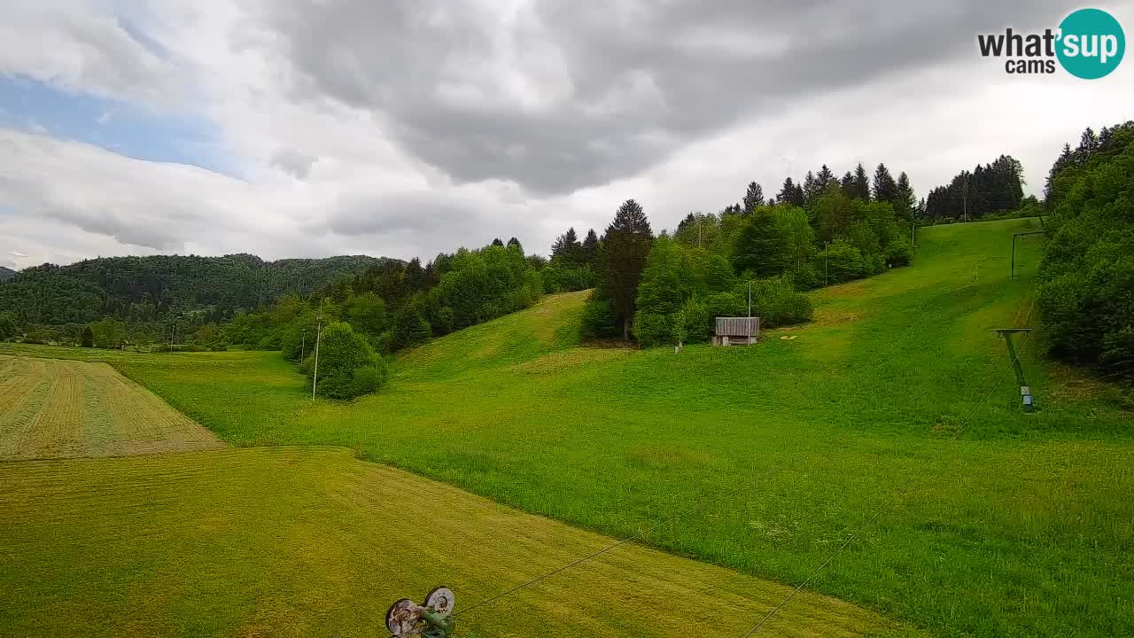 Cámara web Smučišče Senožeta – Estación de esquí en Srednja Vas cerca de Bohinj