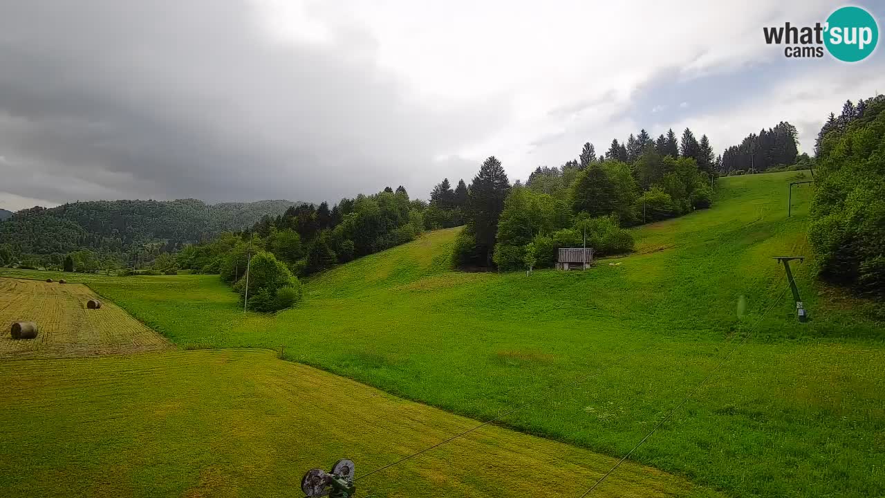Webcam Smučišče Senožeta – Station de ski à Srednja Vas près de Bohinj