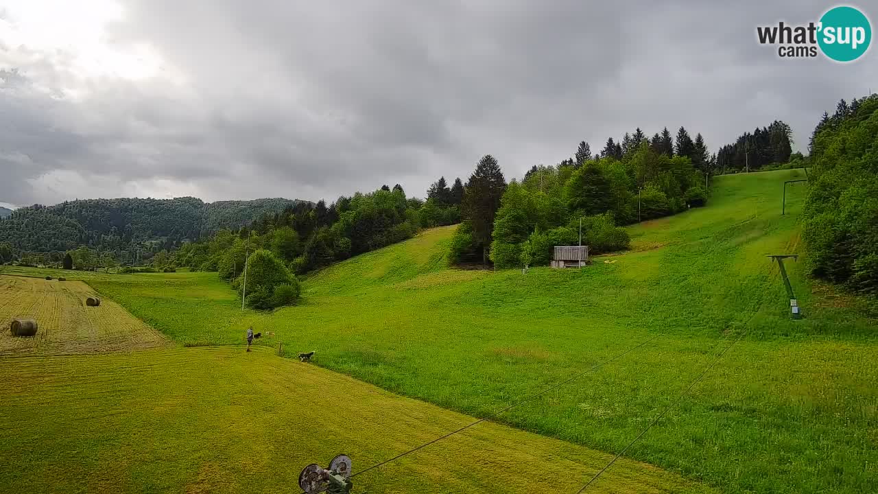 Webcam Smučišče Senožeta – Station de ski à Srednja Vas près de Bohinj