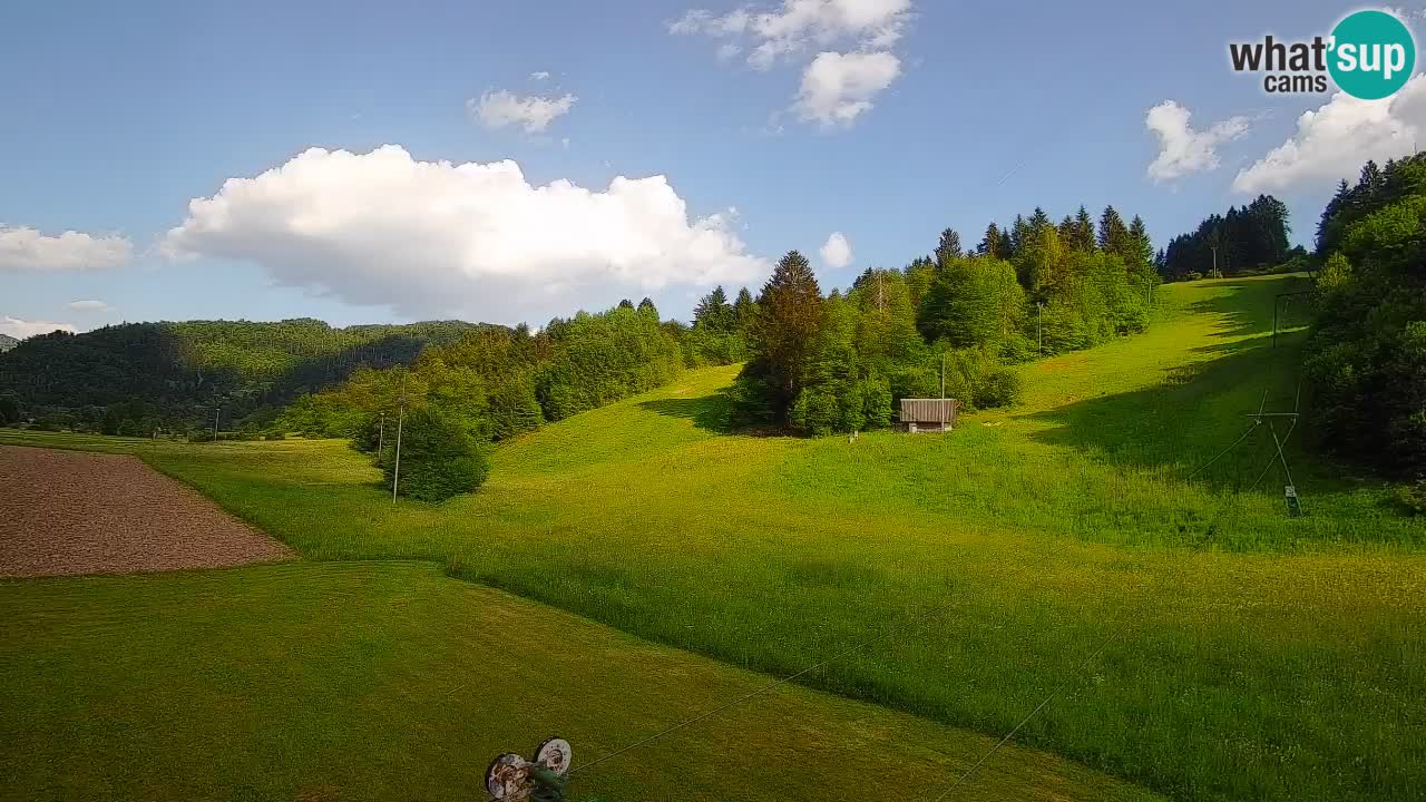Cámara web Smučišče Senožeta – Estación de esquí en Srednja Vas cerca de Bohinj