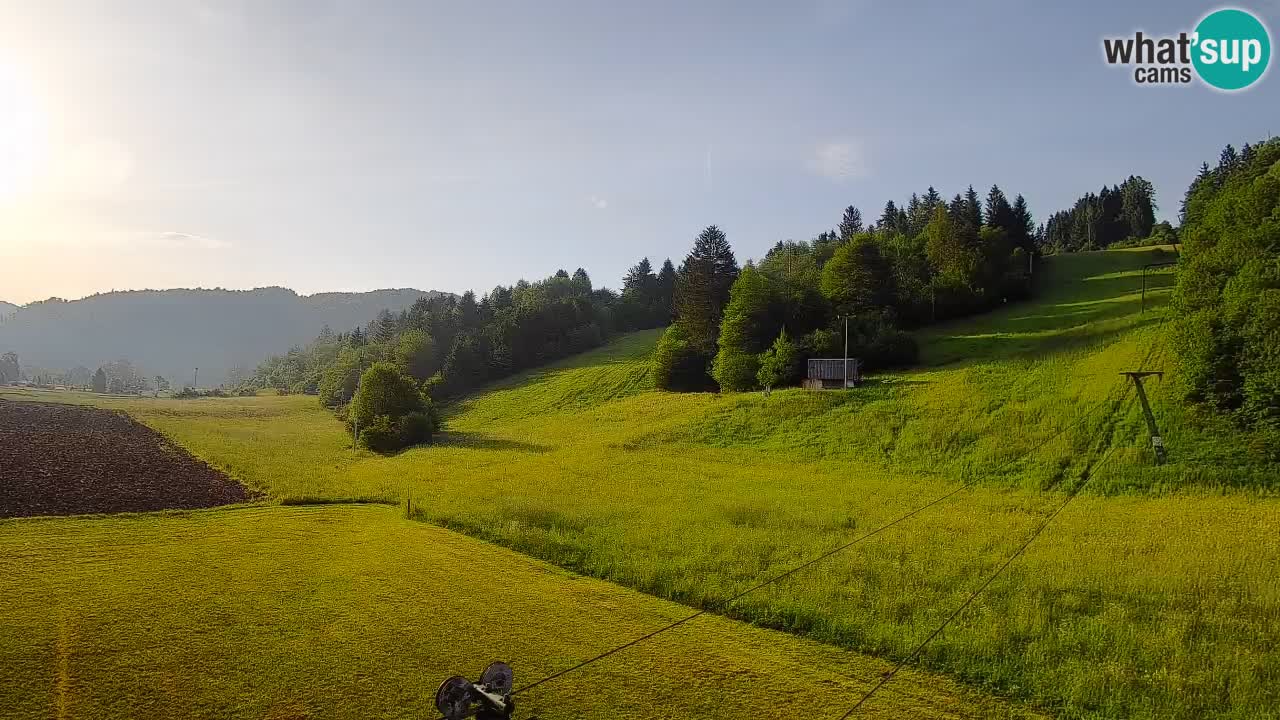 Cámara web Smučišče Senožeta – Estación de esquí en Srednja Vas cerca de Bohinj