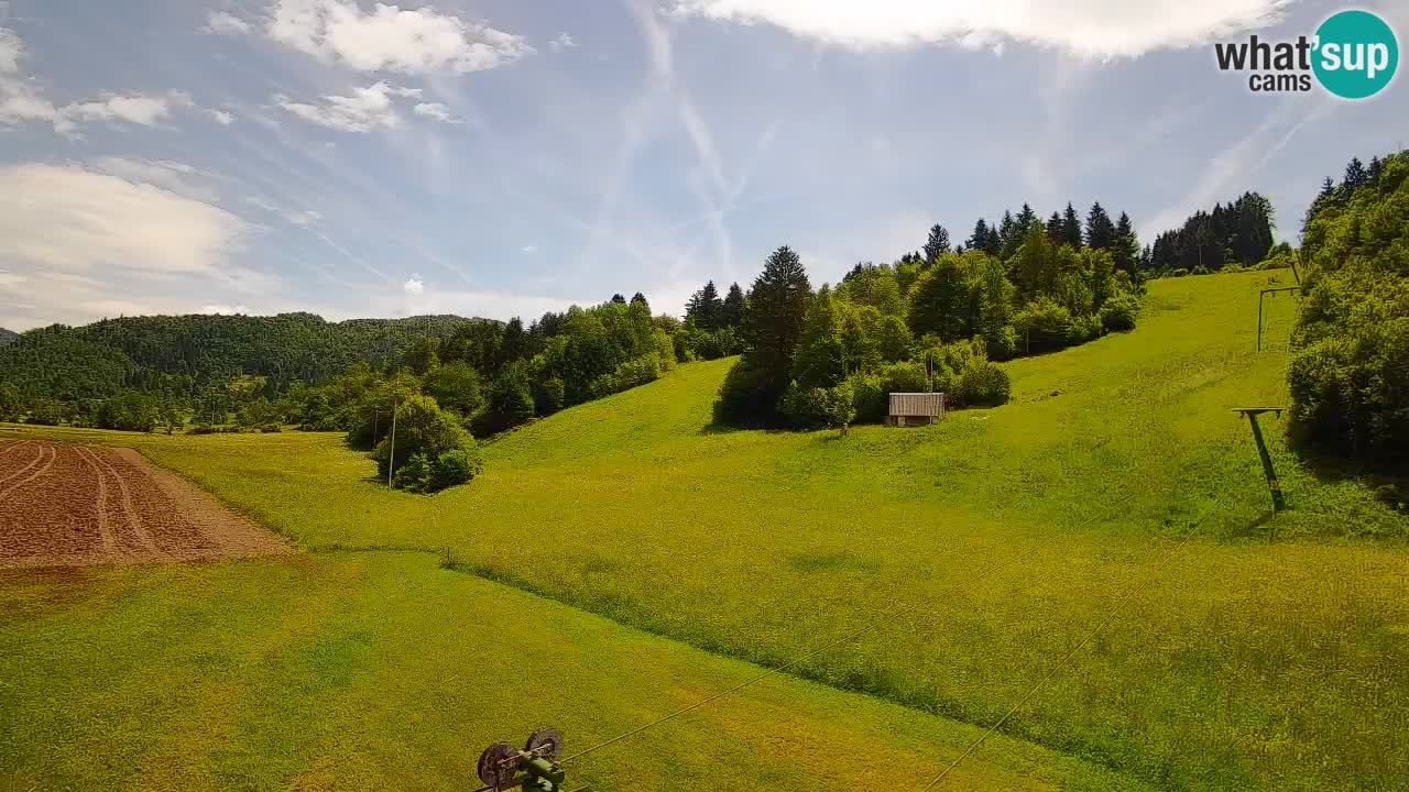 Cámara web Smučišče Senožeta – Estación de esquí en Srednja Vas cerca de Bohinj