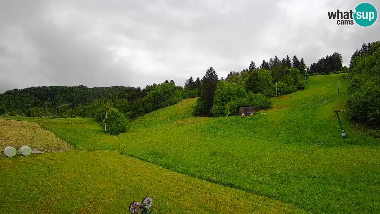 Webcam Smučišče Senožeta – Station de ski à Srednja Vas près de Bohinj