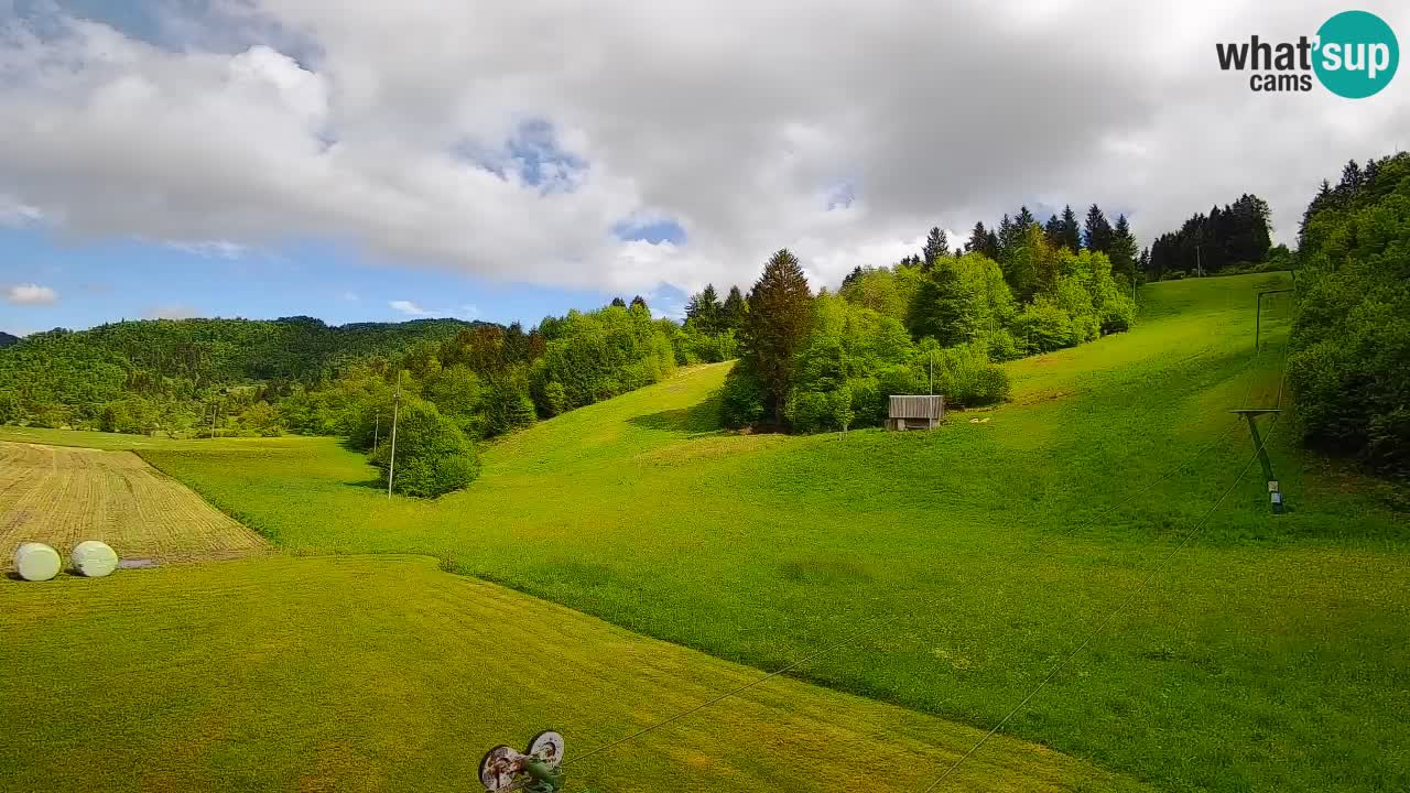 Cámara web Smučišče Senožeta – Estación de esquí en Srednja Vas cerca de Bohinj