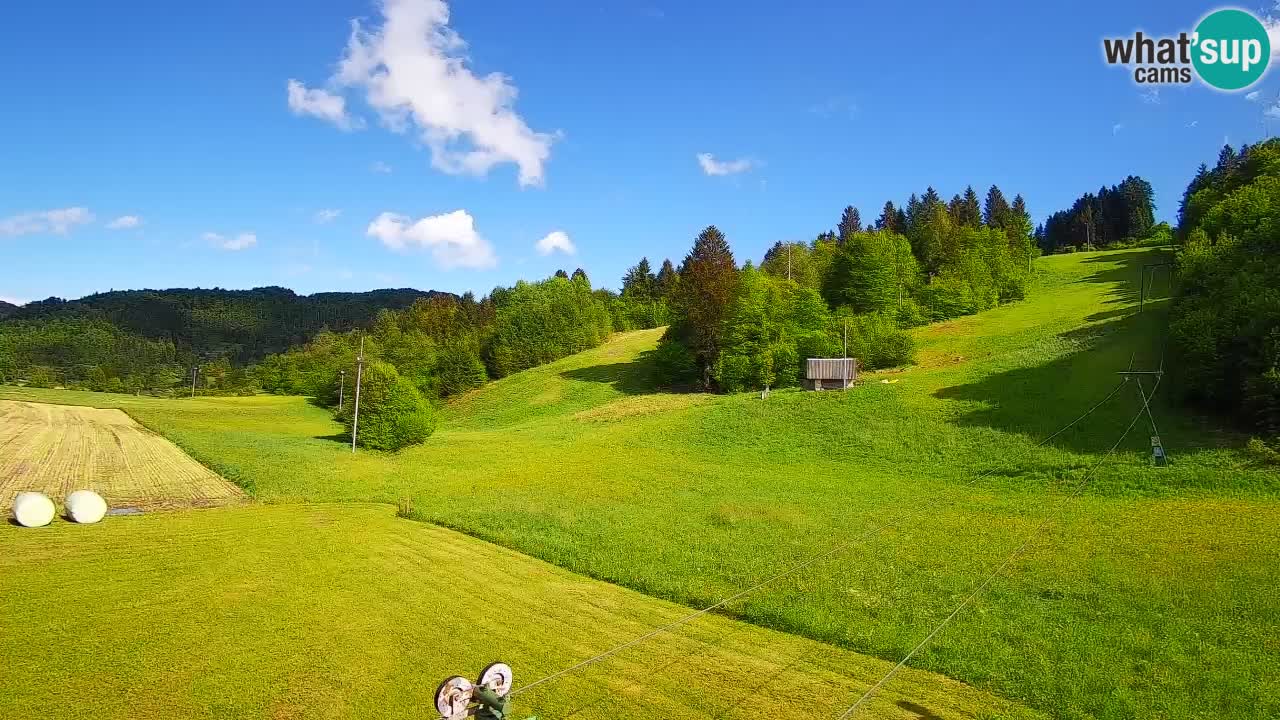 Cámara web Smučišče Senožeta – Estación de esquí en Srednja Vas cerca de Bohinj