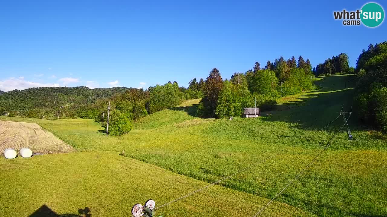 Webcam Smučišče Senožeta – Station de ski à Srednja Vas près de Bohinj