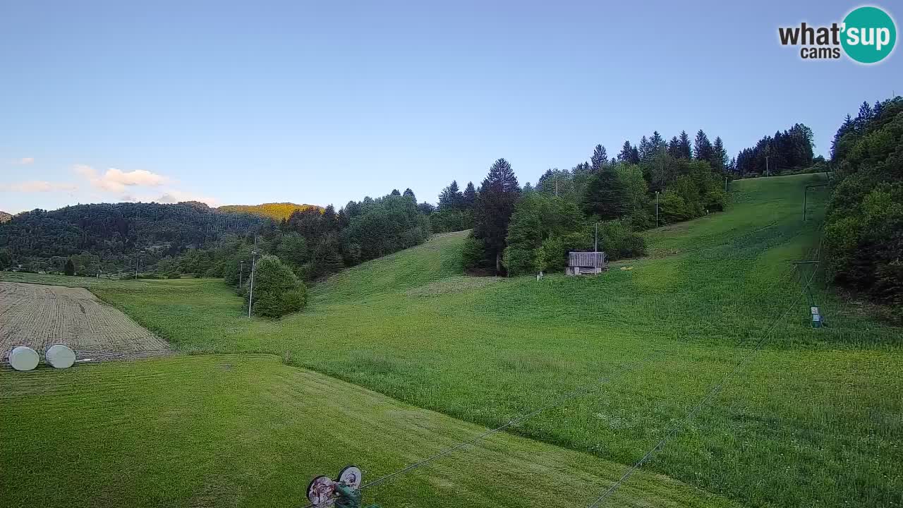 Cámara web Smučišče Senožeta – Estación de esquí en Srednja Vas cerca de Bohinj