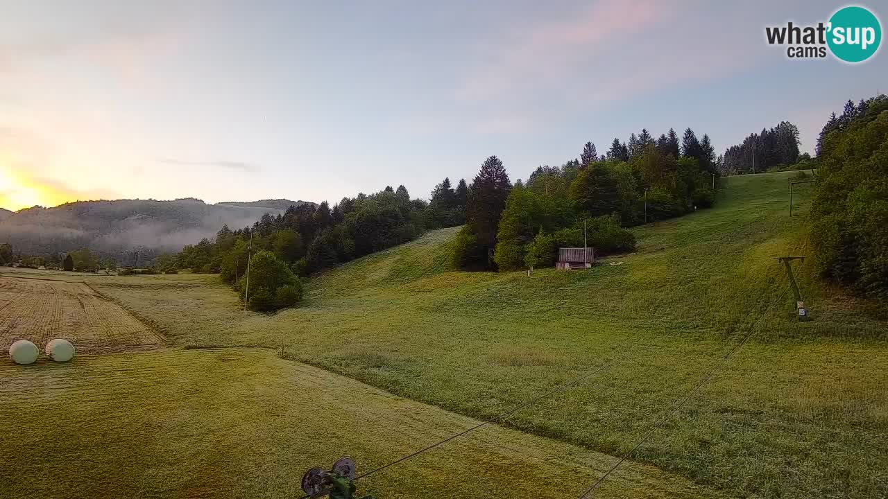 Cámara web Smučišče Senožeta – Estación de esquí en Srednja Vas cerca de Bohinj