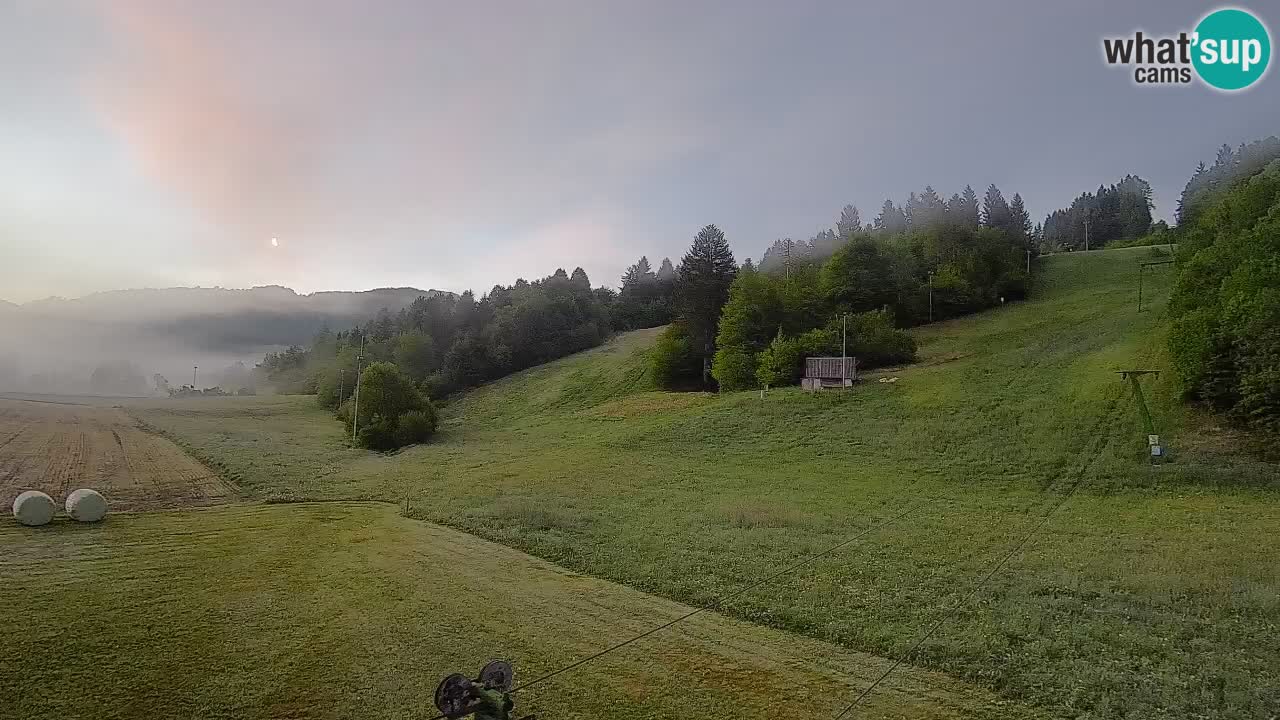 Cámara web Smučišče Senožeta – Estación de esquí en Srednja Vas cerca de Bohinj