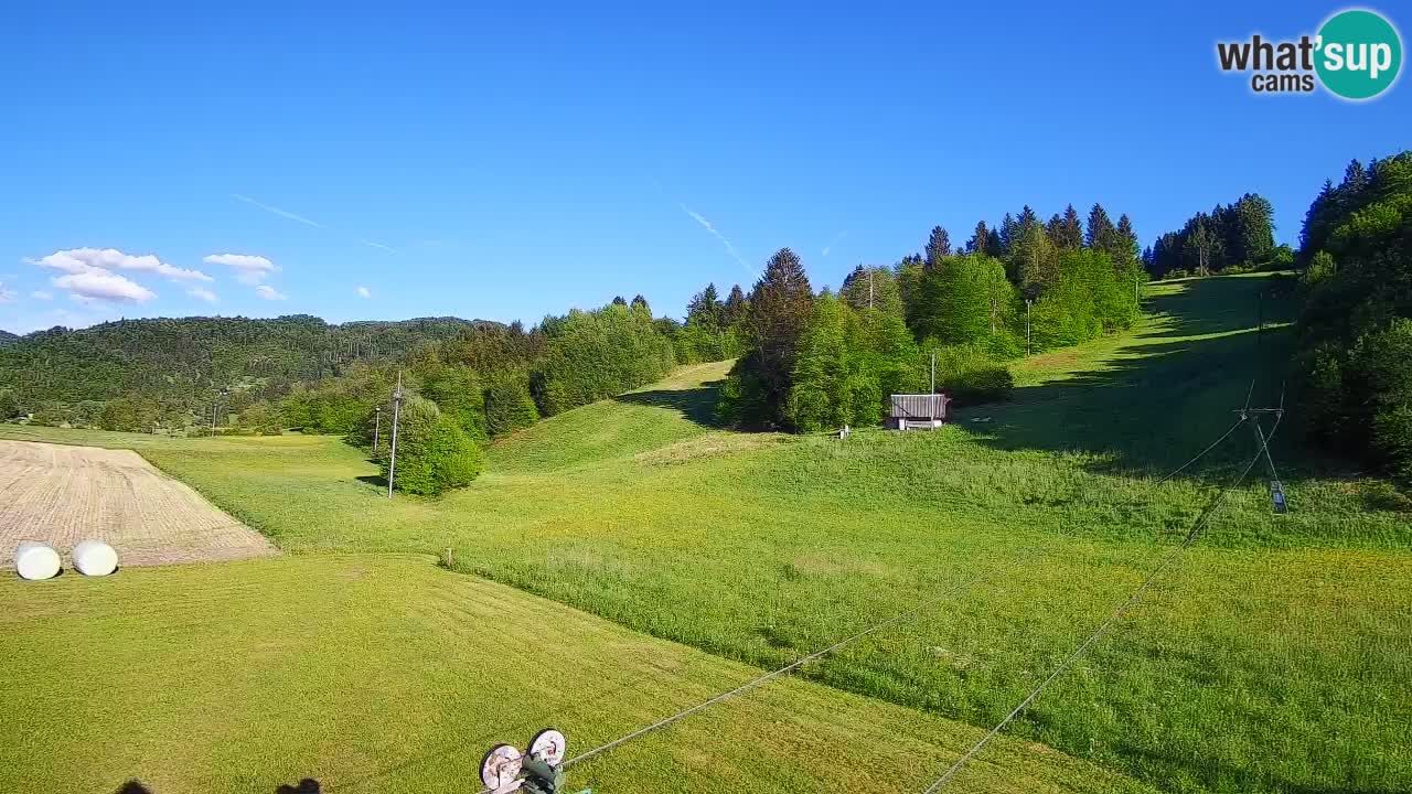 Webcam Smučišče Senožeta – Station de ski à Srednja Vas près de Bohinj