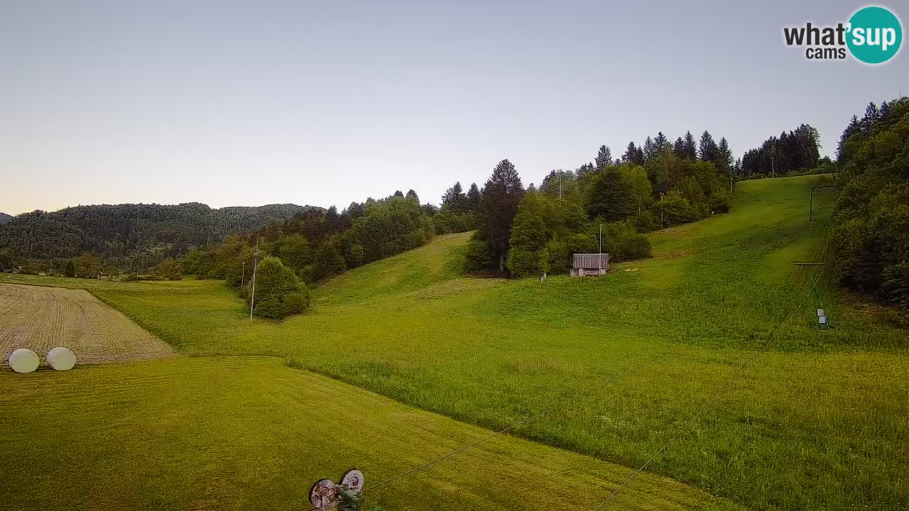 Cámara web Smučišče Senožeta – Estación de esquí en Srednja Vas cerca de Bohinj