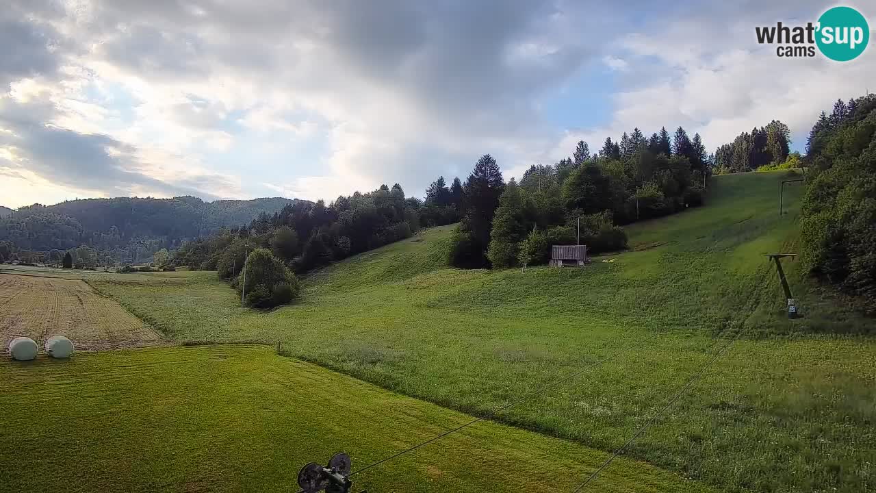 Cámara web Smučišče Senožeta – Estación de esquí en Srednja Vas cerca de Bohinj