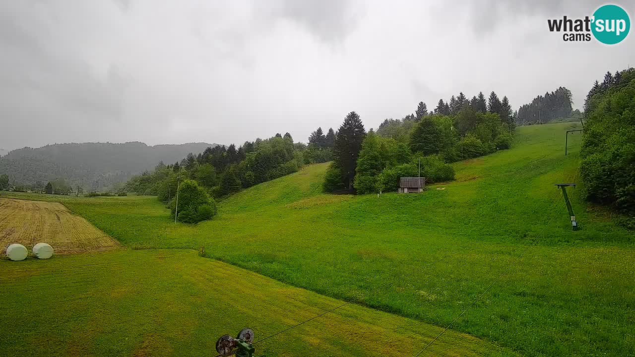 Webcam Smučišče Senožeta – Skigebiet in Srednja Vas bei Bohinj