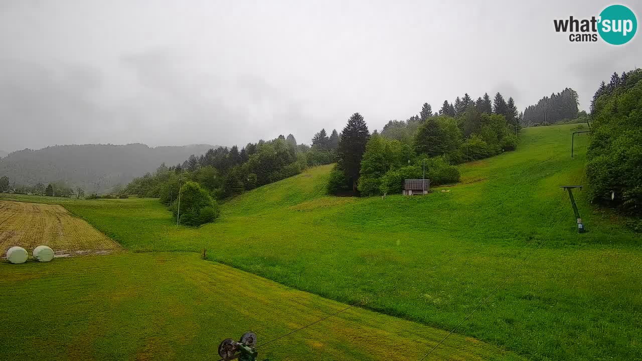 Webcam Smučišče Senožeta – Skigebiet in Srednja Vas bei Bohinj