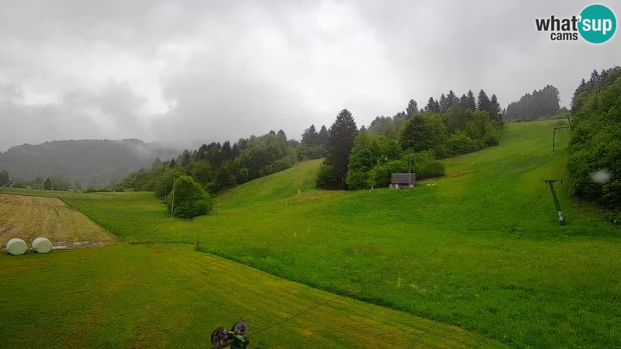 Webcam Smučišče Senožeta – Station de ski à Srednja Vas près de Bohinj