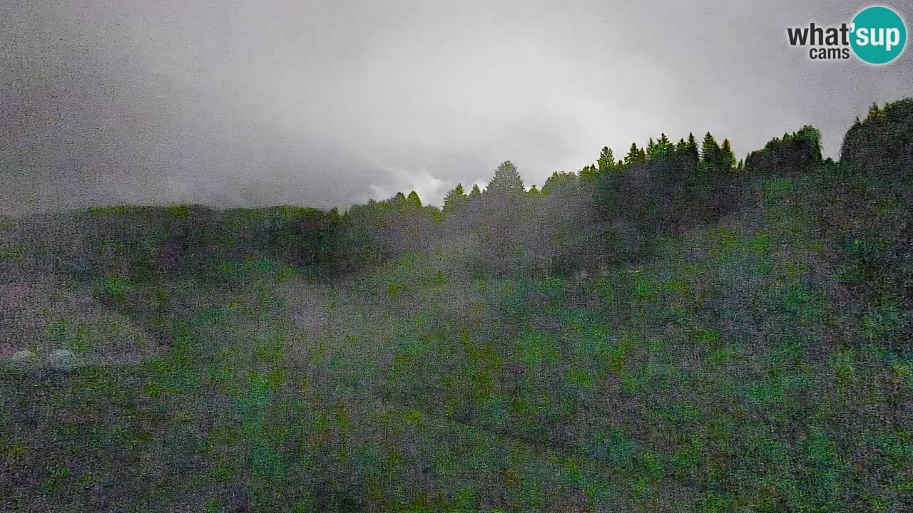 Webcam Smučišče Senožeta – Skigebiet in Srednja Vas bei Bohinj