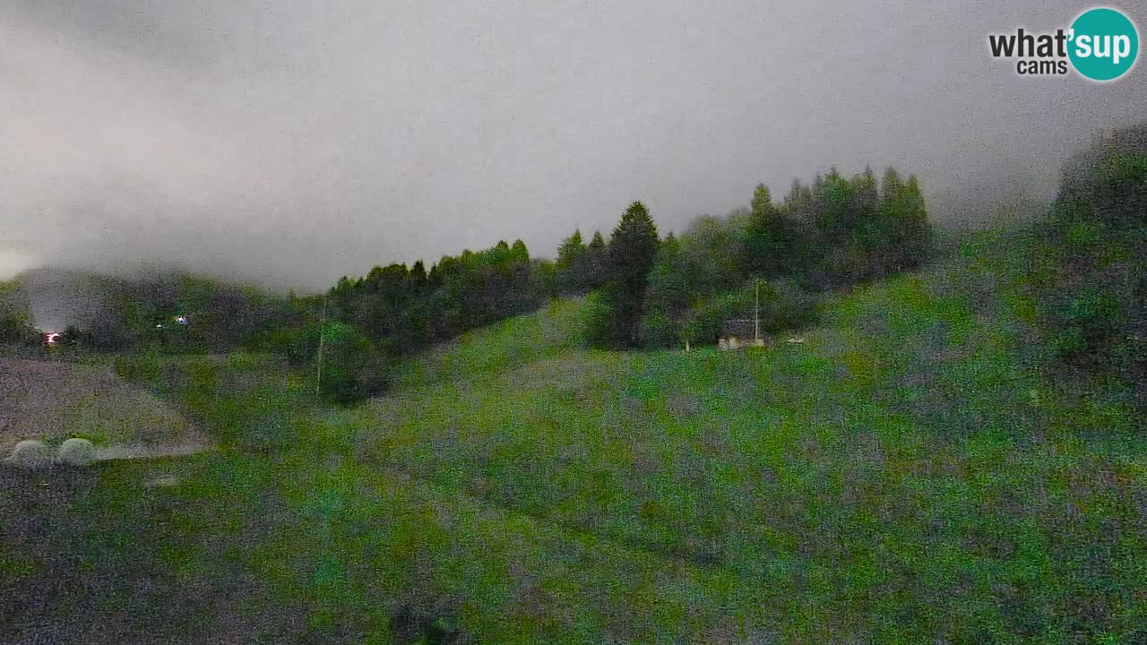 Webcam Smučišče Senožeta – Skigebiet in Srednja Vas bei Bohinj