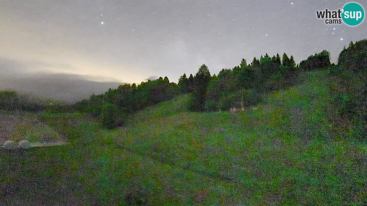 Webcam Smučišče Senožeta – Skigebiet in Srednja Vas bei Bohinj