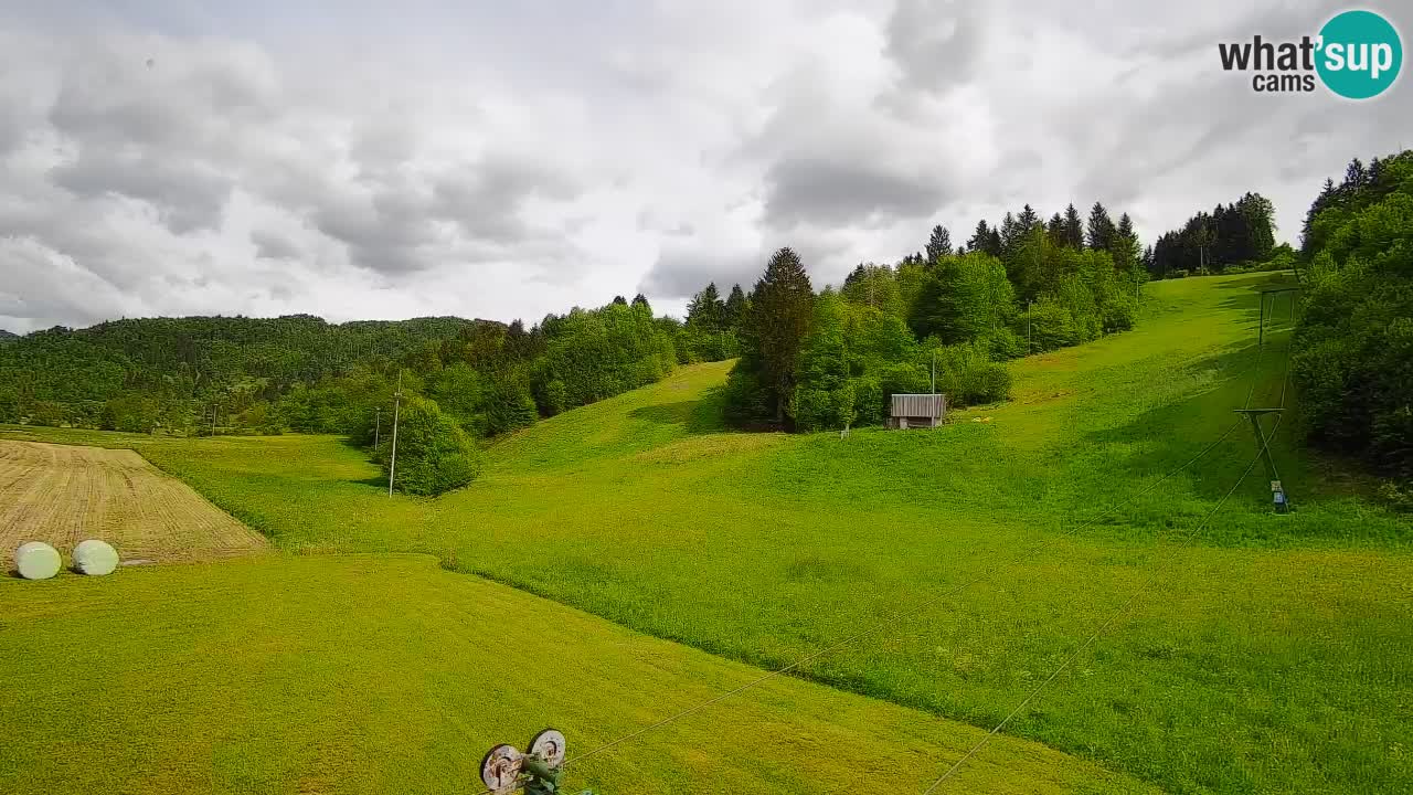 Cámara web Smučišče Senožeta – Estación de esquí en Srednja Vas cerca de Bohinj