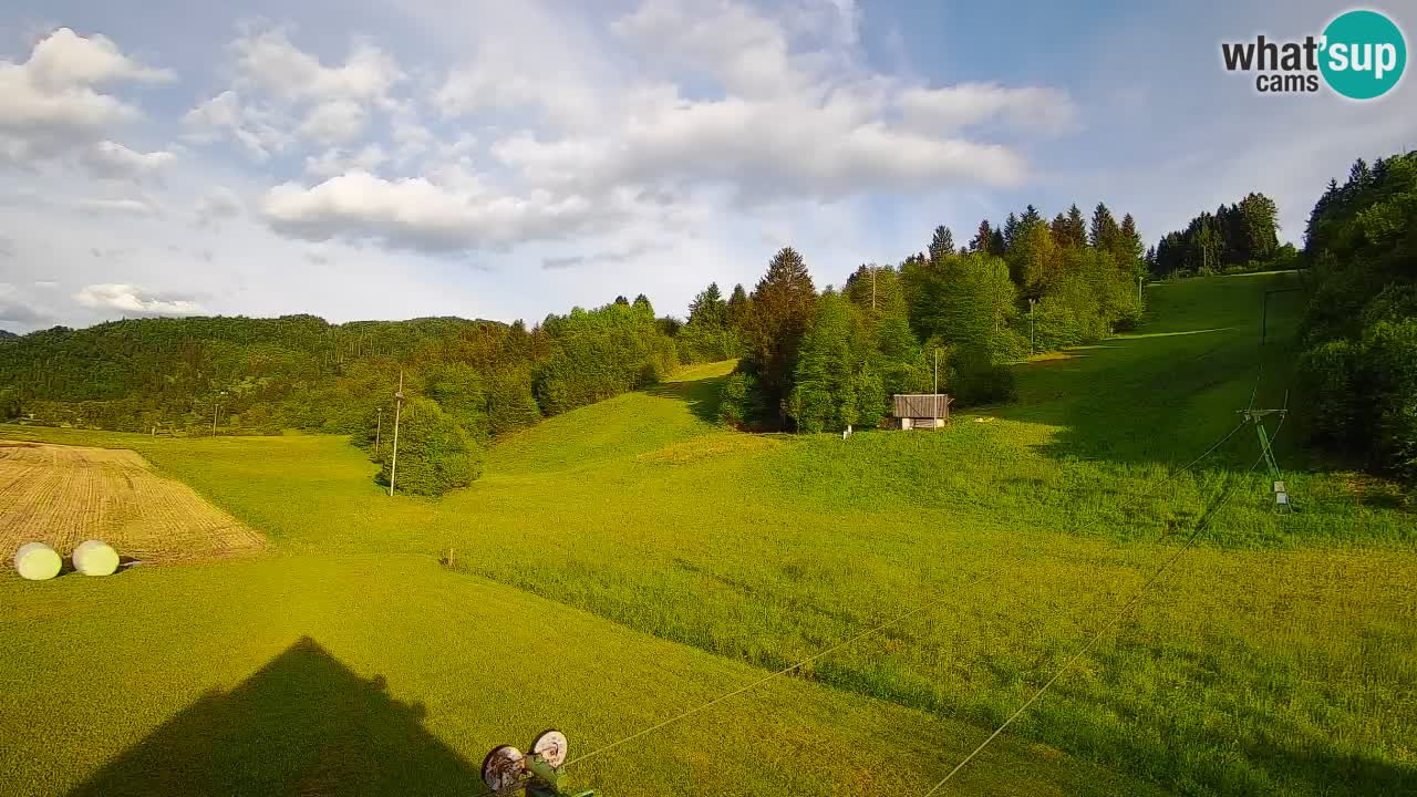 Cámara web Smučišče Senožeta – Estación de esquí en Srednja Vas cerca de Bohinj