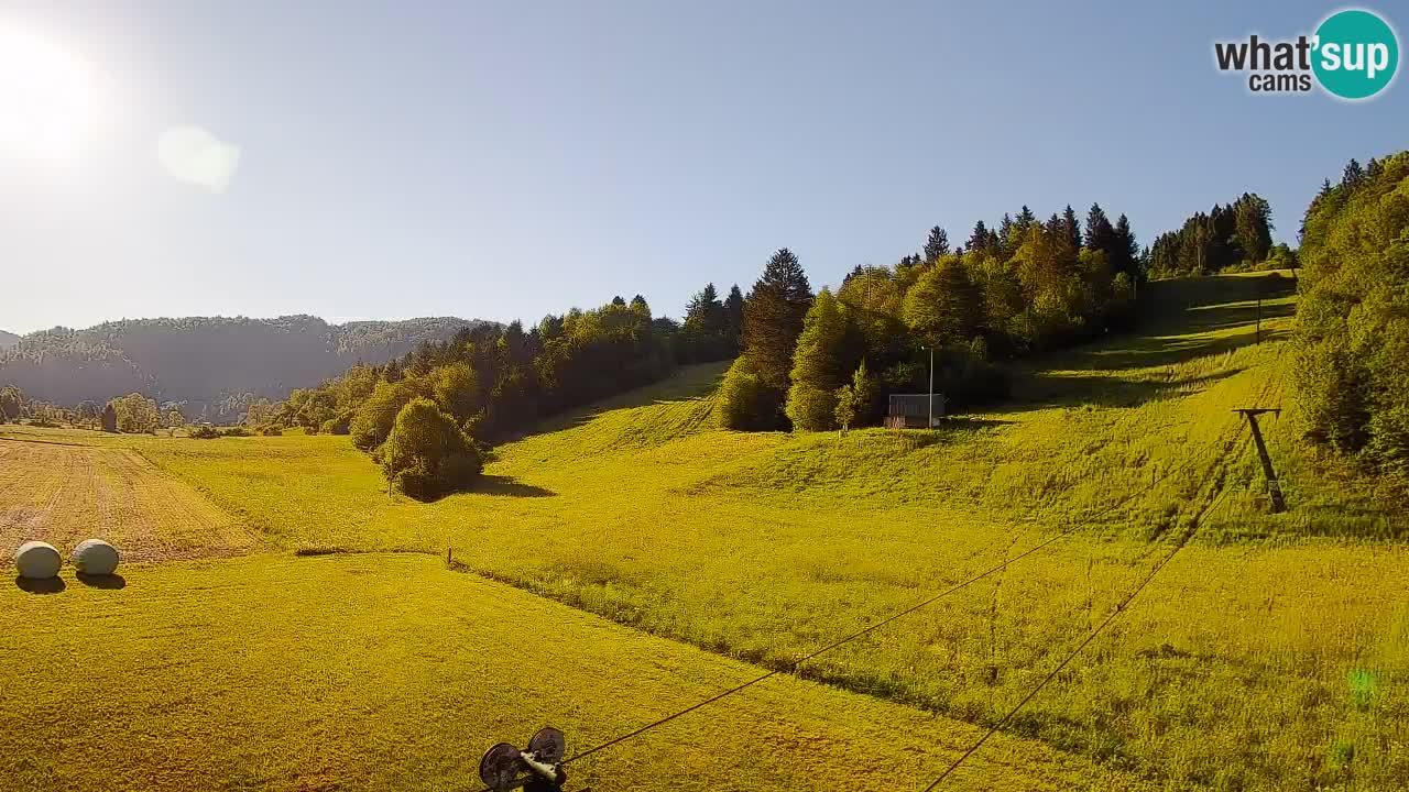 Cámara web Smučišče Senožeta – Estación de esquí en Srednja Vas cerca de Bohinj