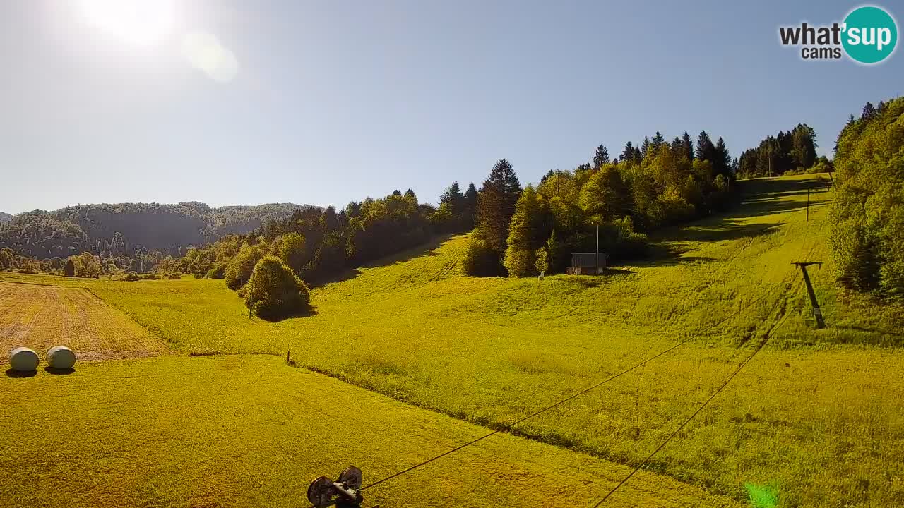 Webcam Smučišče Senožeta – Skigebiet in Srednja Vas bei Bohinj