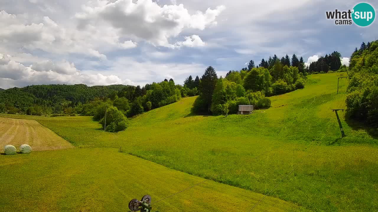 Cámara web Smučišče Senožeta – Estación de esquí en Srednja Vas cerca de Bohinj
