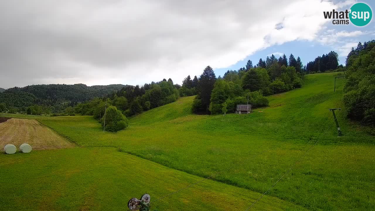Cámara web Smučišče Senožeta – Estación de esquí en Srednja Vas cerca de Bohinj