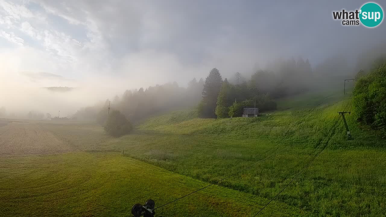 Cámara web Smučišče Senožeta – Estación de esquí en Srednja Vas cerca de Bohinj
