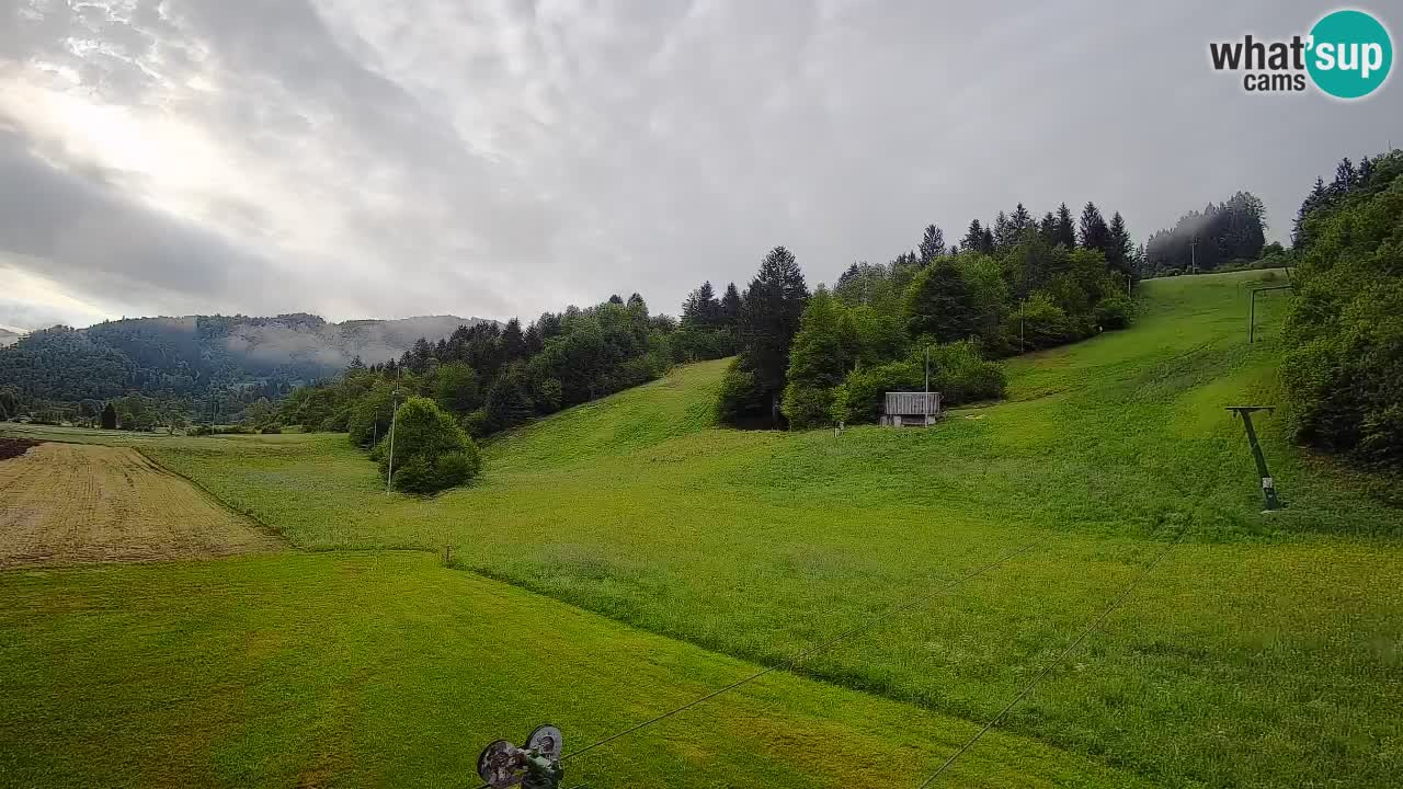 Cámara web Smučišče Senožeta – Estación de esquí en Srednja Vas cerca de Bohinj