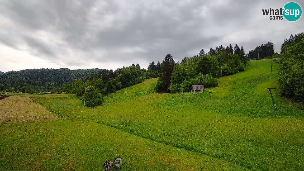 Cámara web Smučišče Senožeta – Estación de esquí en Srednja Vas cerca de Bohinj
