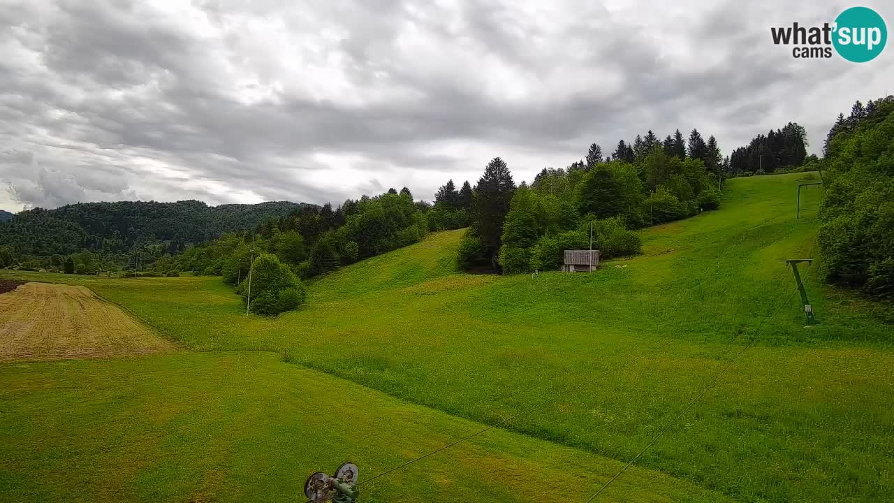 Cámara web Smučišče Senožeta – Estación de esquí en Srednja Vas cerca de Bohinj