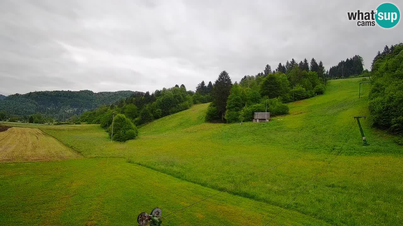 Cámara web Smučišče Senožeta – Estación de esquí en Srednja Vas cerca de Bohinj