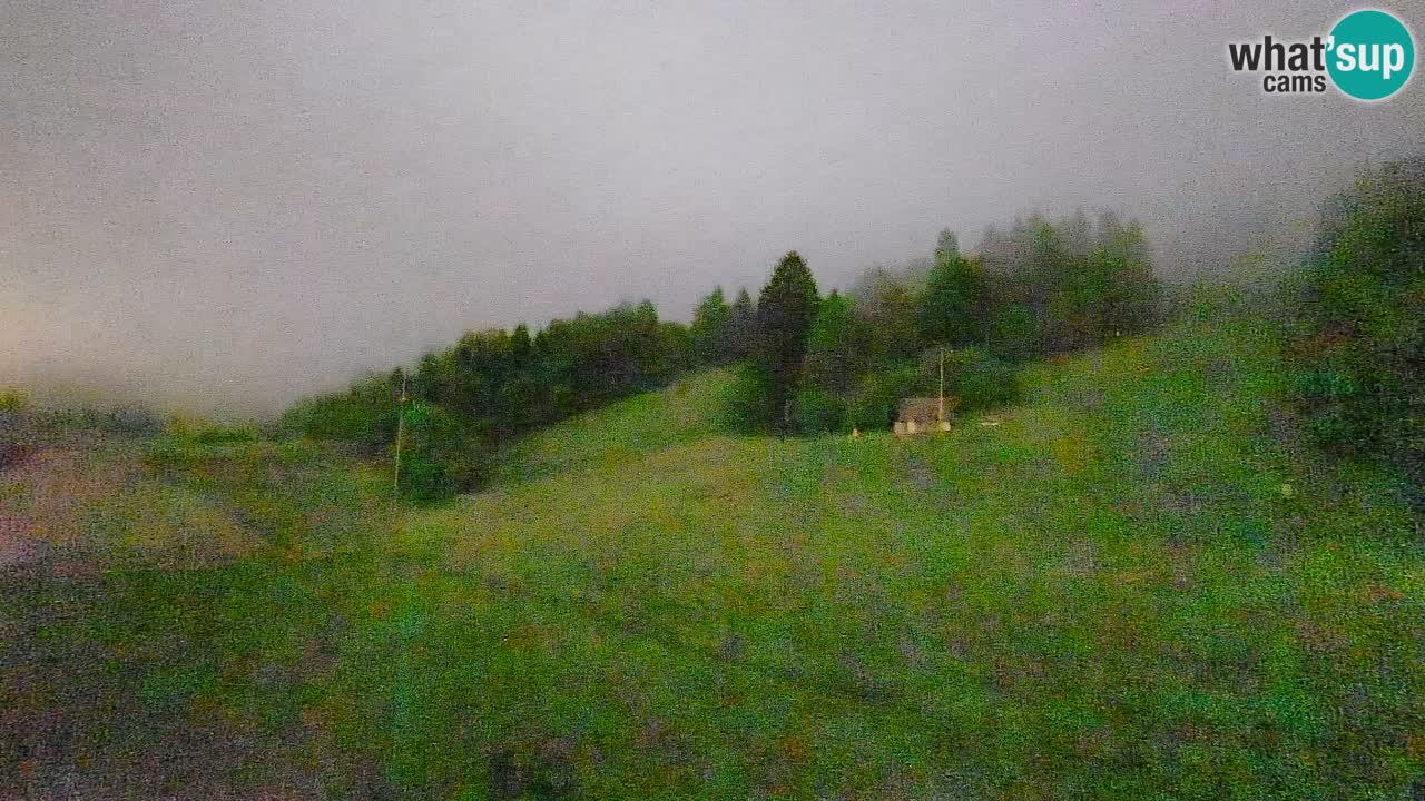 Webcam Smučišče Senožeta – Skigebiet in Srednja Vas bei Bohinj