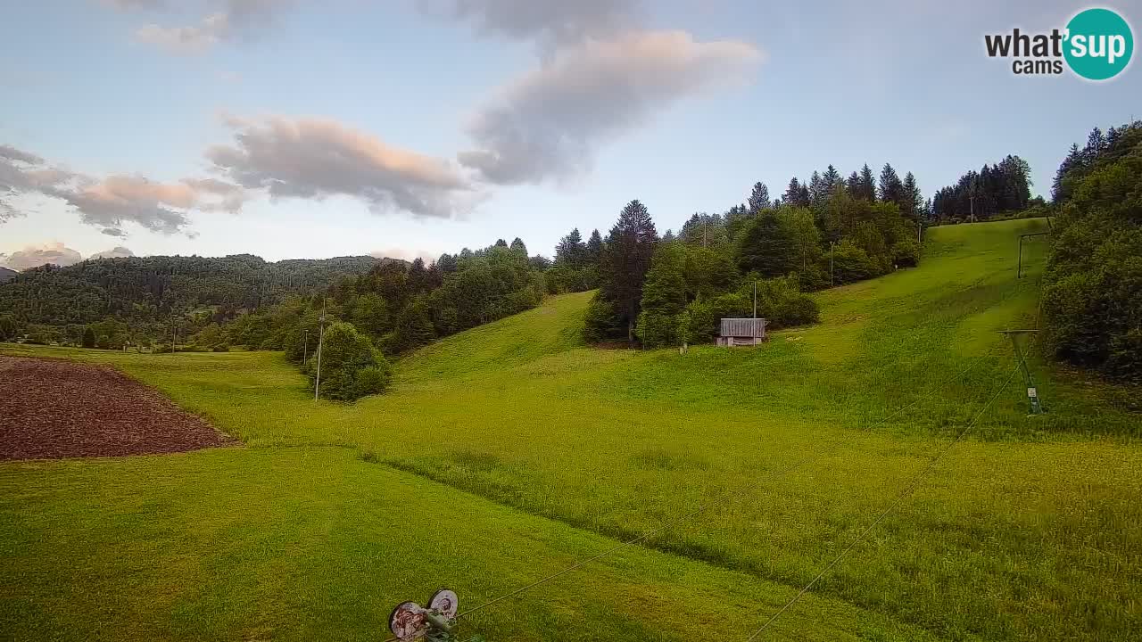 Cámara web Smučišče Senožeta – Estación de esquí en Srednja Vas cerca de Bohinj
