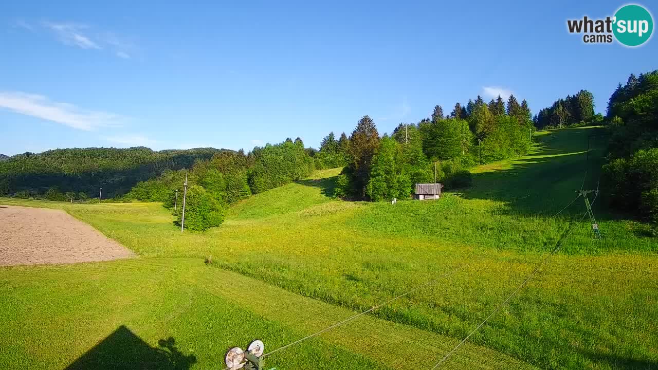 Cámara web Smučišče Senožeta – Estación de esquí en Srednja Vas cerca de Bohinj