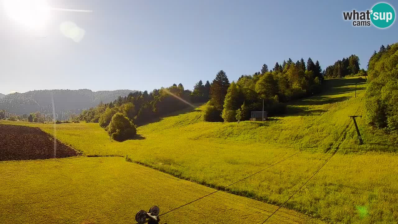 Cámara web Smučišče Senožeta – Estación de esquí en Srednja Vas cerca de Bohinj