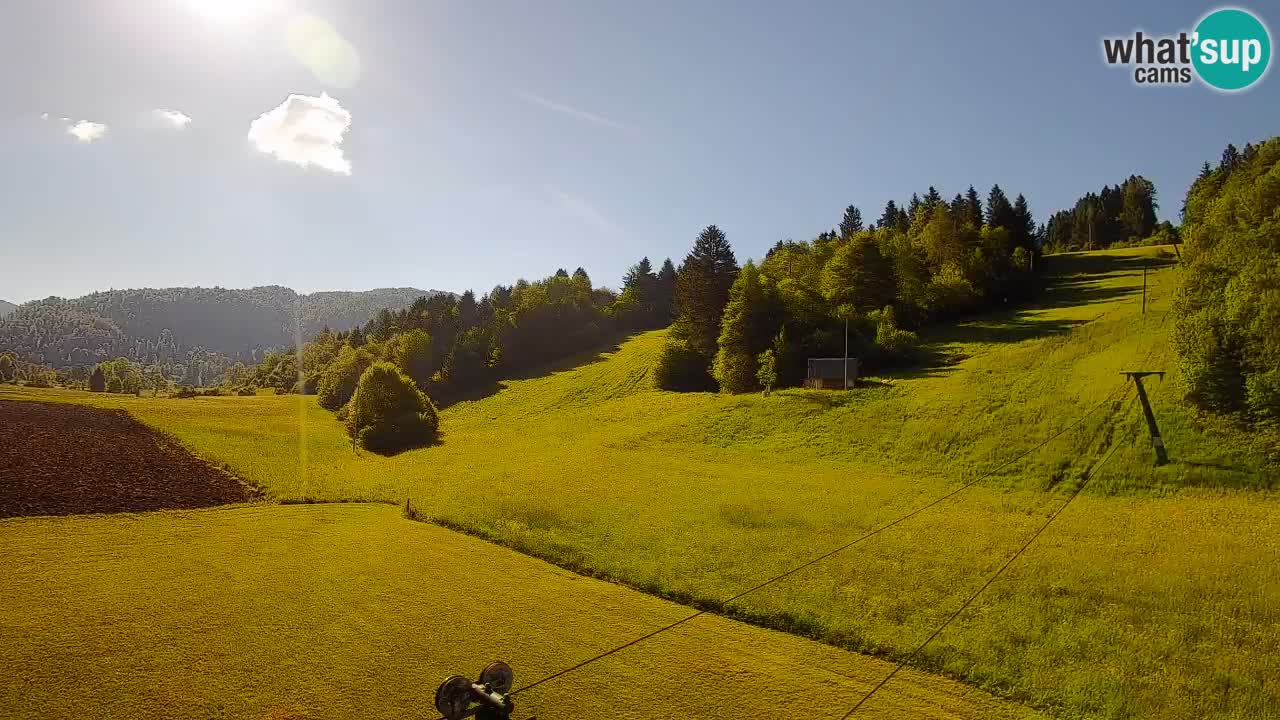 Webcam Smučišče Senožeta – Station de ski à Srednja Vas près de Bohinj