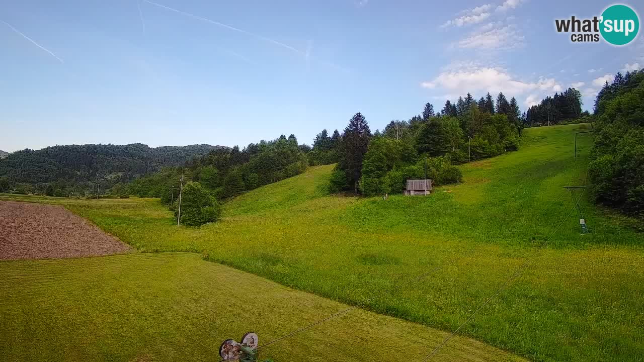 Webcam Smučišče Senožeta – Station de ski à Srednja Vas près de Bohinj
