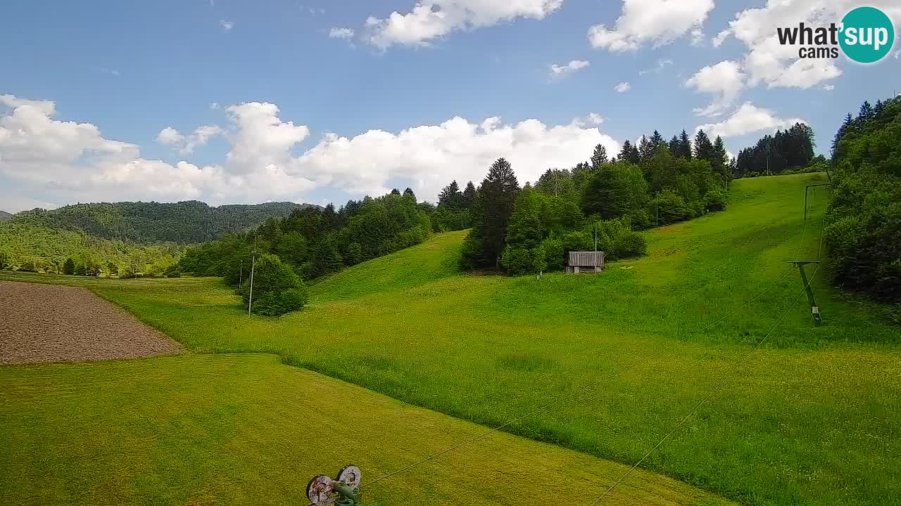 Cámara web Smučišče Senožeta – Estación de esquí en Srednja Vas cerca de Bohinj