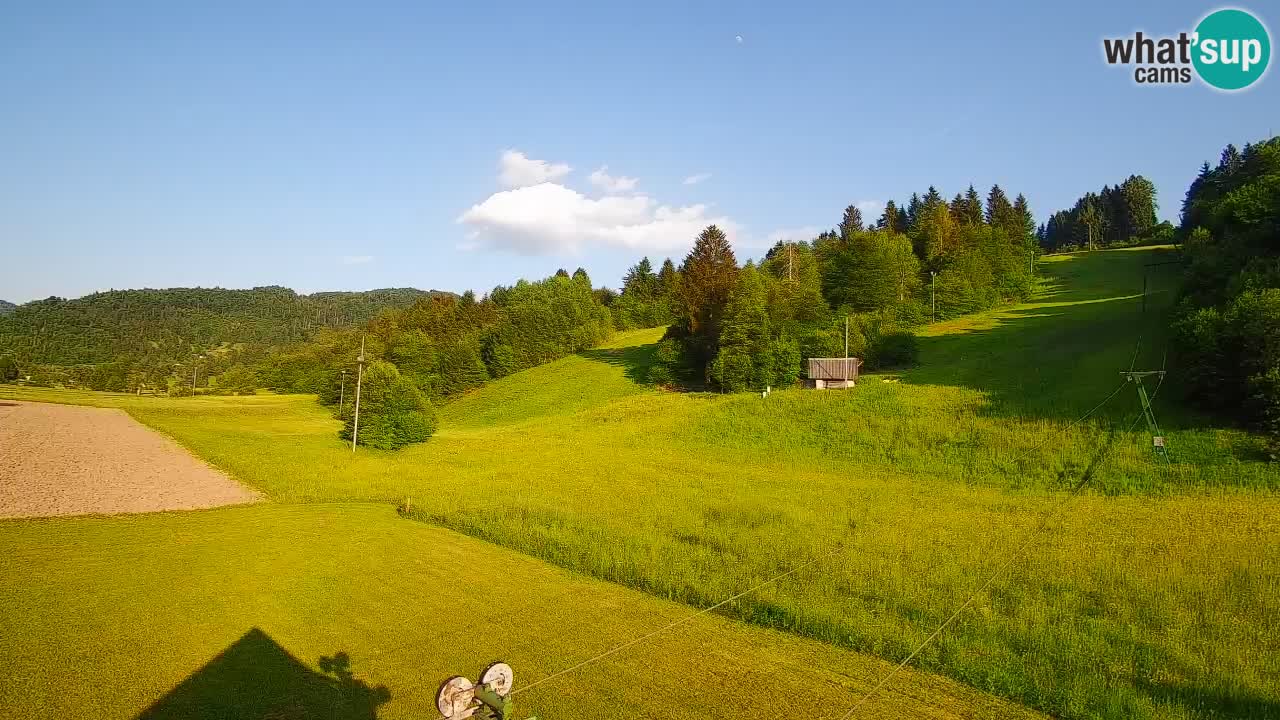 Cámara web Smučišče Senožeta – Estación de esquí en Srednja Vas cerca de Bohinj