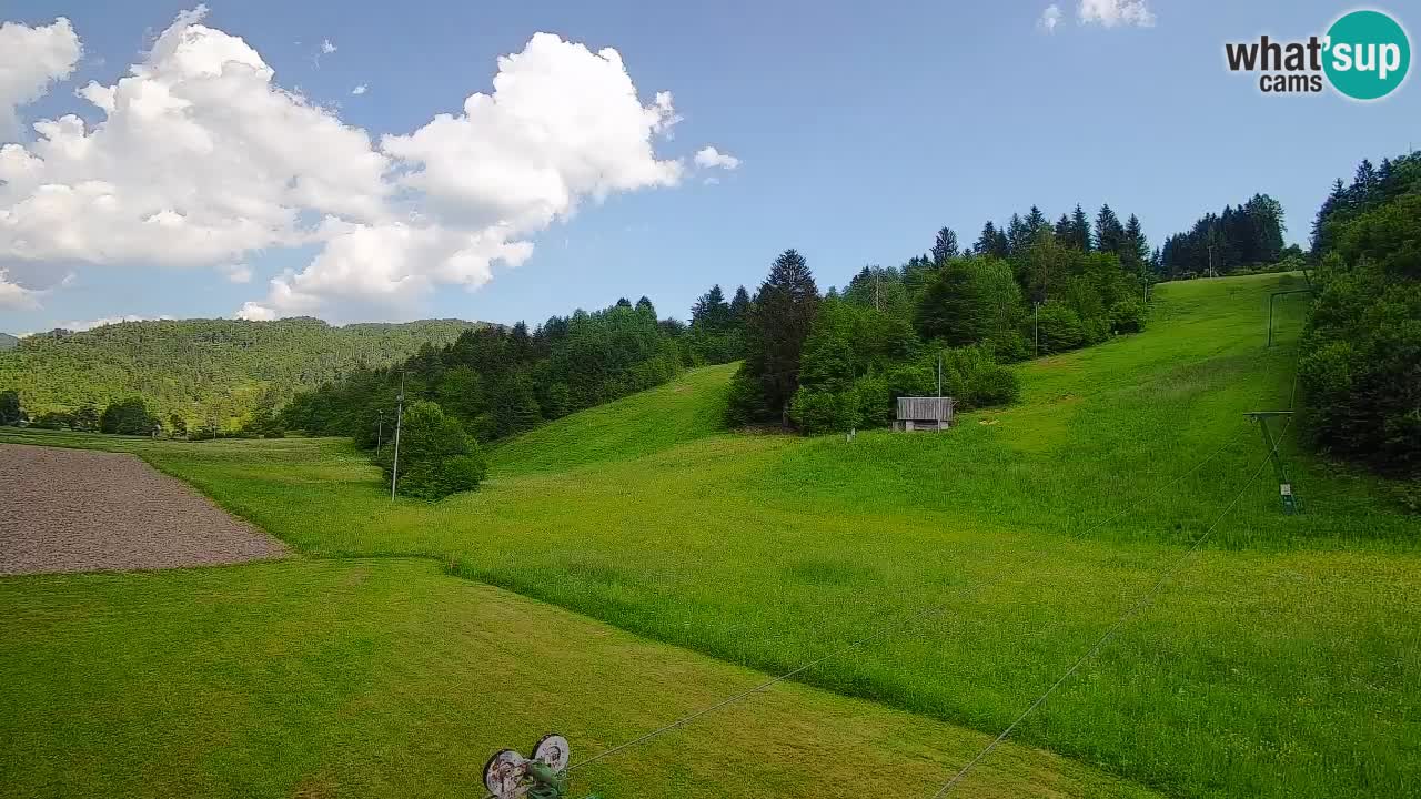 Cámara web Smučišče Senožeta – Estación de esquí en Srednja Vas cerca de Bohinj
