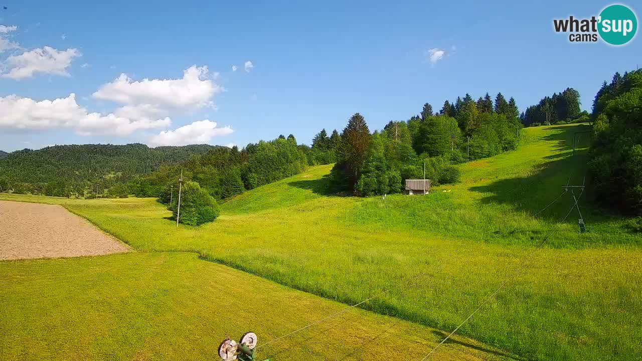 Cámara web Smučišče Senožeta – Estación de esquí en Srednja Vas cerca de Bohinj