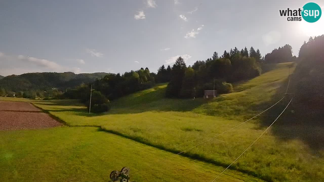 Cámara web Smučišče Senožeta – Estación de esquí en Srednja Vas cerca de Bohinj