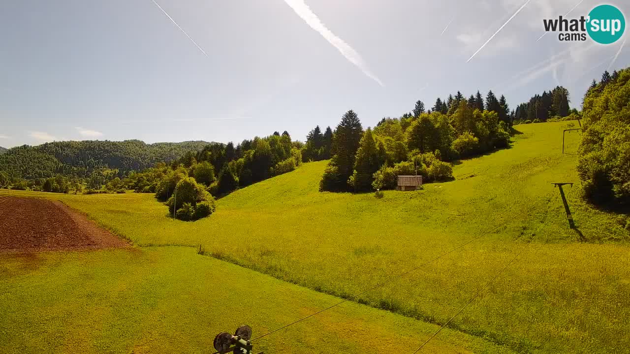 Cámara web Smučišče Senožeta – Estación de esquí en Srednja Vas cerca de Bohinj