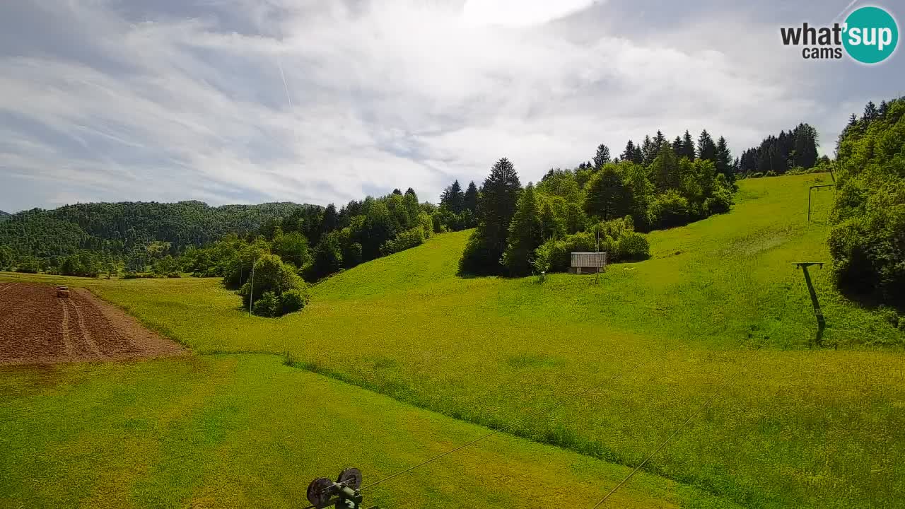 Webcam Smučišče Senožeta – Station de ski à Srednja Vas près de Bohinj