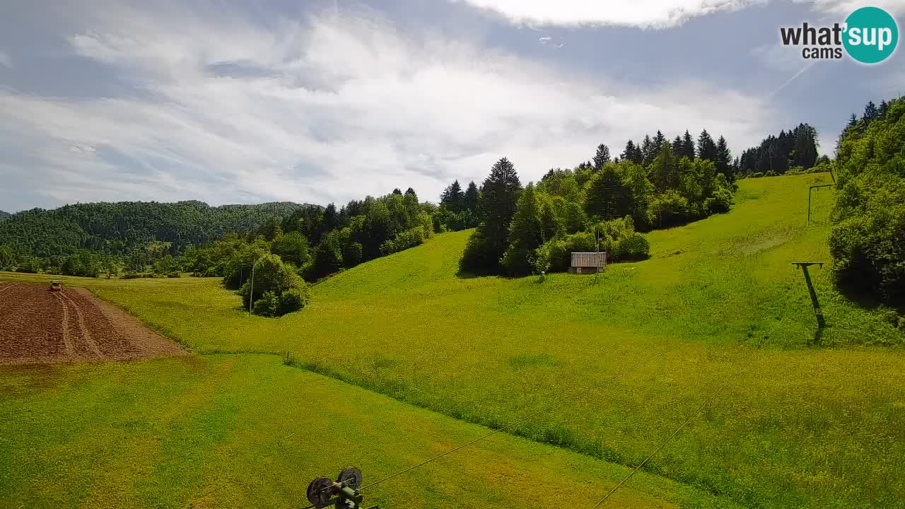 Webcam Smučišče Senožeta – Station de ski à Srednja Vas près de Bohinj