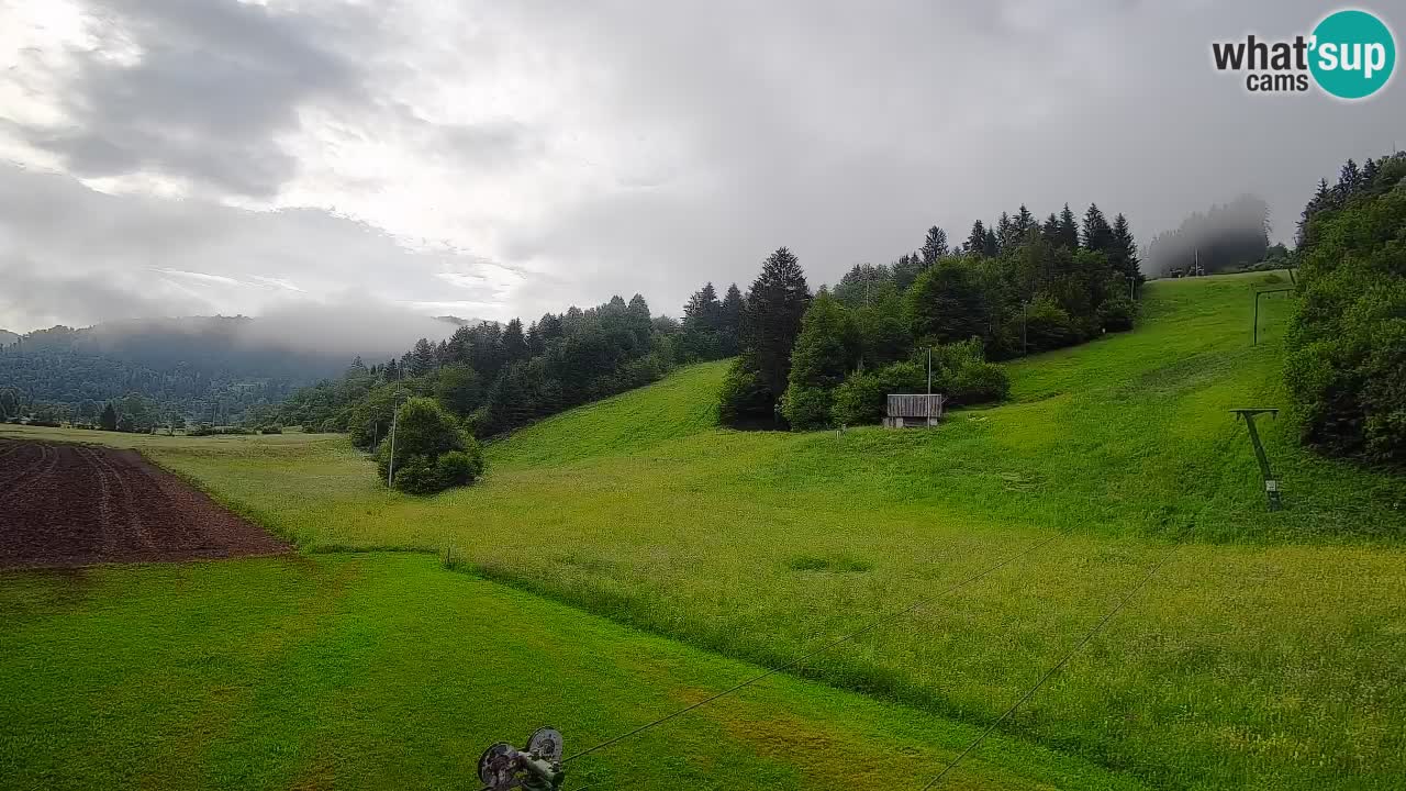 Webcam Smučišče Senožeta – Station de ski à Srednja Vas près de Bohinj