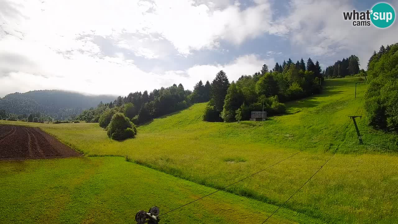 Webcam Smučišče Senožeta – Skigebiet in Srednja Vas bei Bohinj
