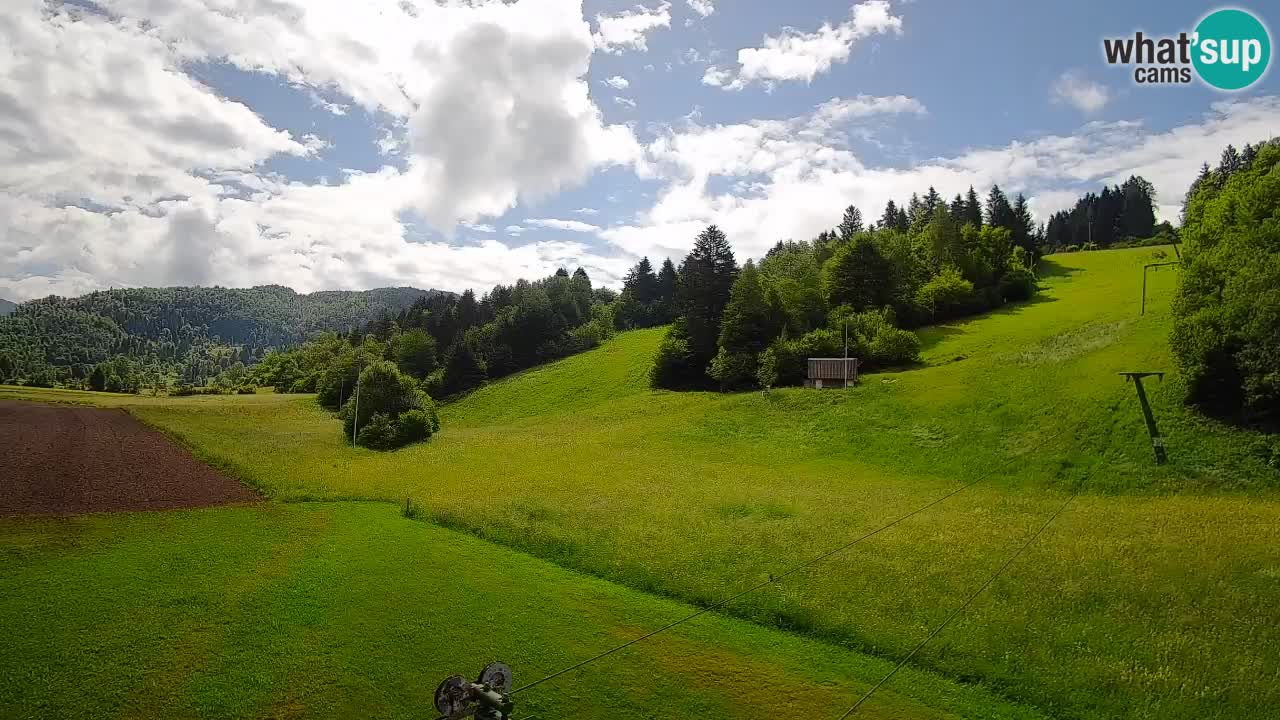 Webcam Smučišče Senožeta – Station de ski à Srednja Vas près de Bohinj